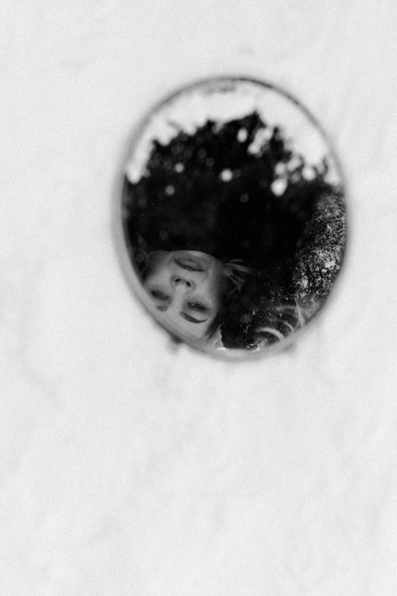 Black and white portrait