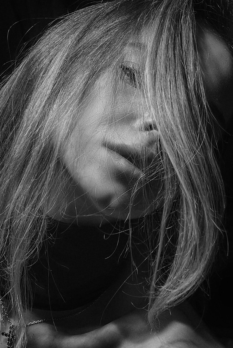 Artistic close-up portrait