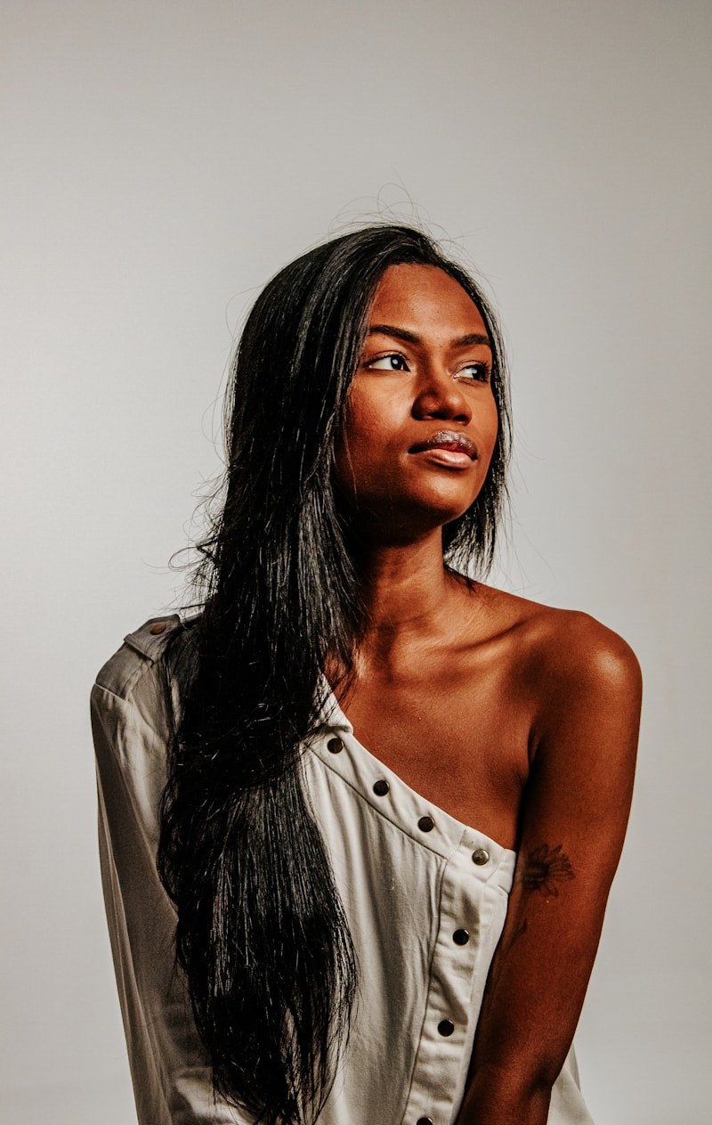 Studio portrait — dark tones